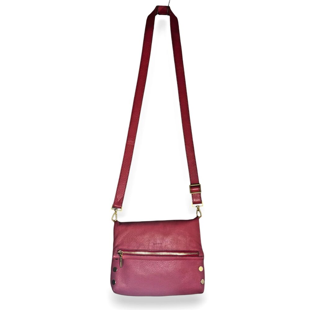 Hammitt VIP Medium Rouge Pink Leather Crossbody Gold EUC Bag - Picture 13 of 14